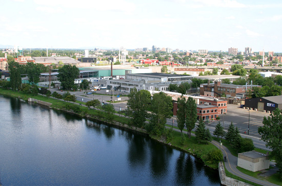 View from the Lachine canal